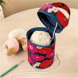 Sac à pelote ou à ouvrage fleurs