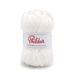 Fil Partner 6 (50% polyamide, 25% laine, 25% acrylique – 50 g, 125 m) Blanc
