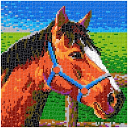 Mosaïc art XL : Cheval