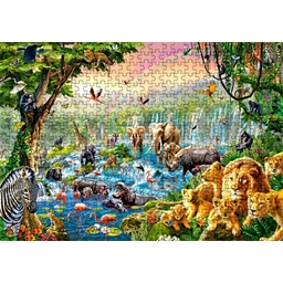 Puzzle 500 pièces : Harmonie dans la jungle