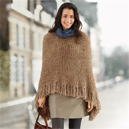 Modèle tricot Mellow poncho n°1