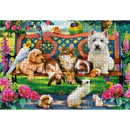 Puzzle 1000 pièces Balade au parc