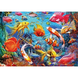 Puzzle 1500 pièces Poissons tropicaux