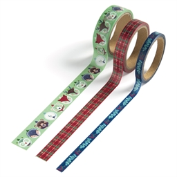 Masking tape Animaux à Noël
