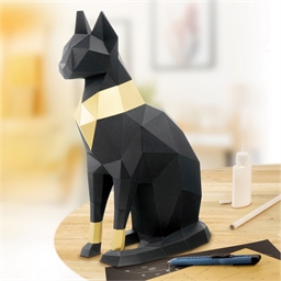 Kit sculpture en papier Divinité chat