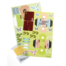 Kit nichoir oiseaux en papier Vert