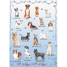 Puzzle 1000 pièces Races de chiens