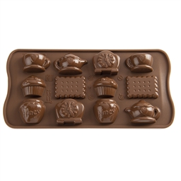Moule chocolat "A l'heure du thé"