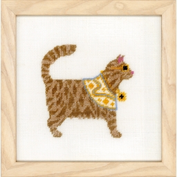 Kit au point compté Chat rock'n roll tigré