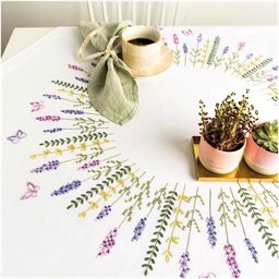 Surnappe couronne de lavande