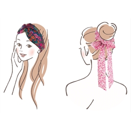 Kit couture Liberty chouchou et headband