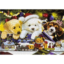 Puzzle 1000 pièces Le petit train de Noël