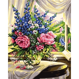 Peinture par numéros Pivoines au jardin