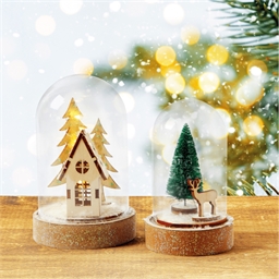Kit 2 cloches avec décoration de Noël
