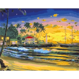 Peinture par numéros Vacances paradisiaques