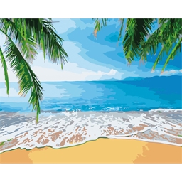 Peinture par numéros Plage tropicale