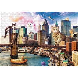 Puzzle 1000 pièces Chats à New-York