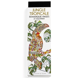 50 marque-pages à colorier Jungle tropicale