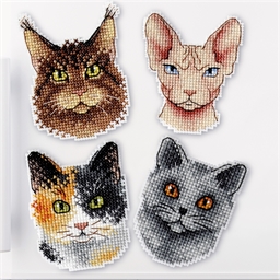 Set 4 magnets : divers animaux