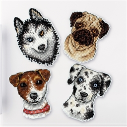 Set 4 magnets : divers animaux
