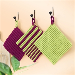 Kit de 3 maniques à crocheter