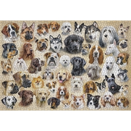 Puzzle 1500 pièces Portraits de chiens