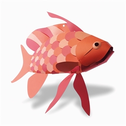 Kit 3D en papier : poissons ou crabe