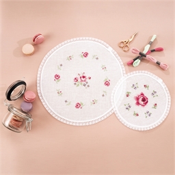 Napperon roses Diamètre 20 cm