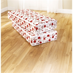 2 housses dessous de lit roses