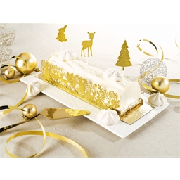 Décor bûche forêt enchantée