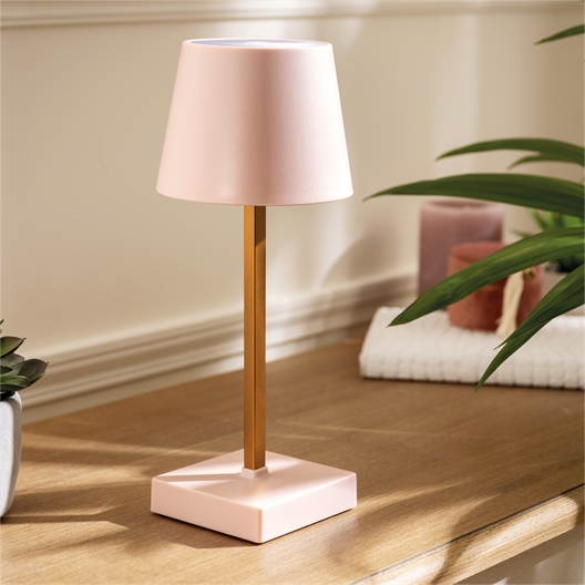 LAMPE LED TABLE ROSE TACTILE