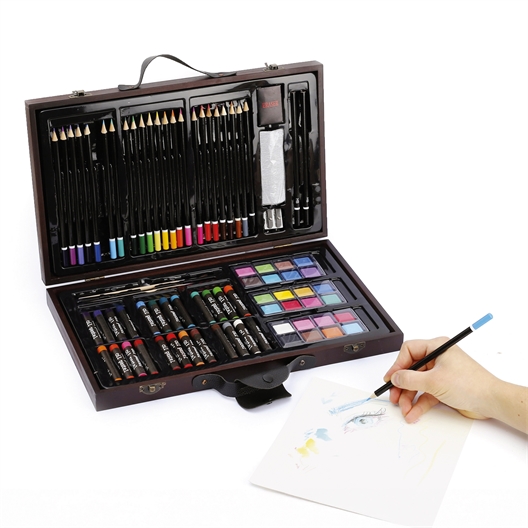 Mallette d'artiste 80 pièces