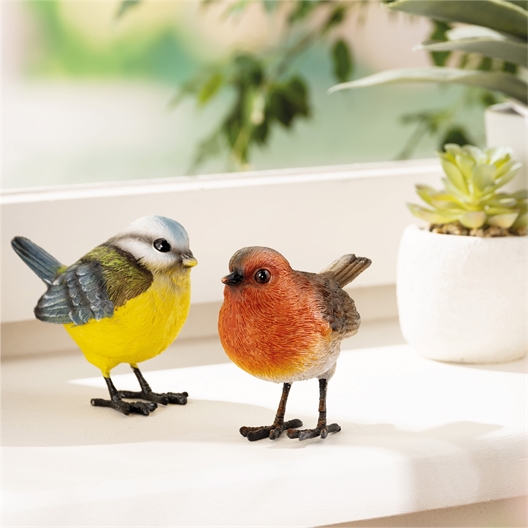 Déco en résine oiseaux