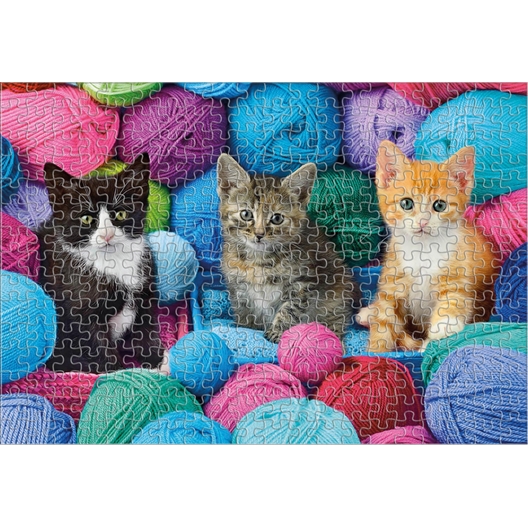Puzzle 300 pièces Chatons dans la boutique de laine