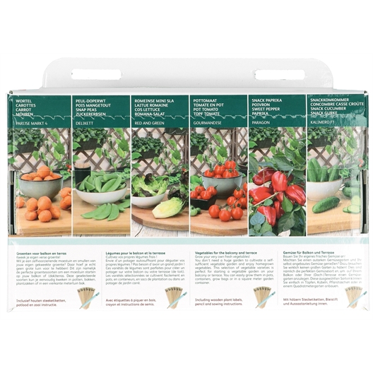 Coffret semences légumes balcon/terrasse