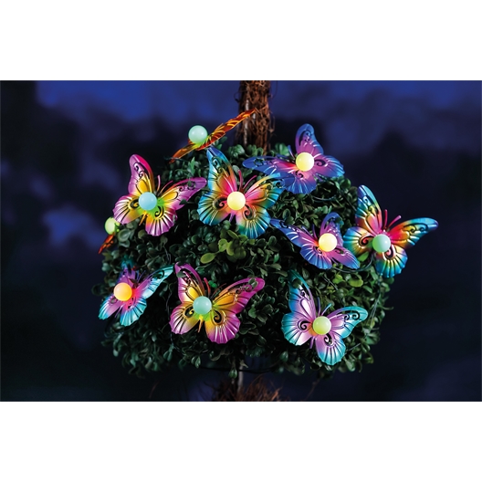 Guirlande LED papillons