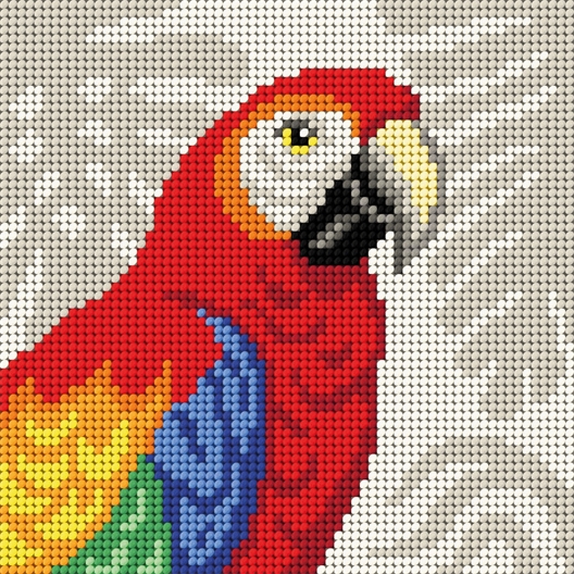 Kit canevas Perroquet