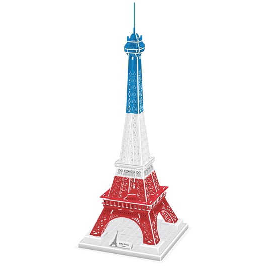 Maquette 3D Tour Eiffel bleu, blanc, rouge Tour Eiffel bleu, blanc, rouge