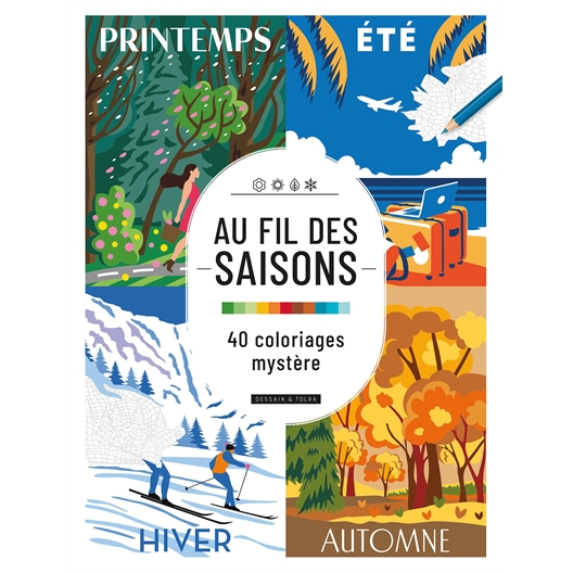 40 coloriages mystère Au fil des saisons