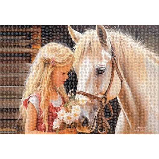 Puzzle 1000 pièces Mon ami le cheval