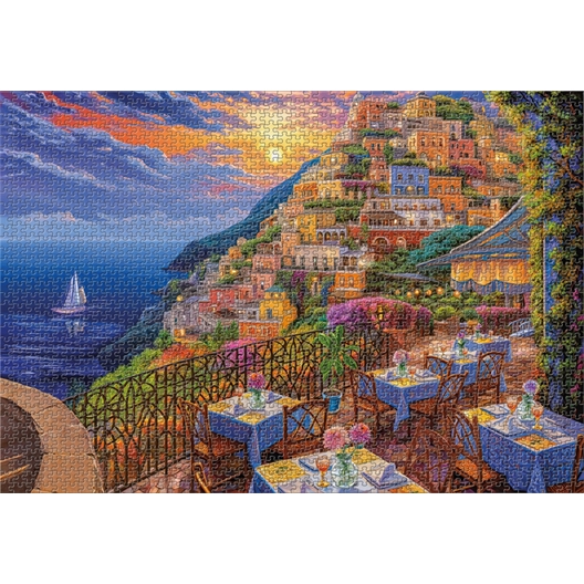 Puzzle 1500 pièces Soirée romantique Positano