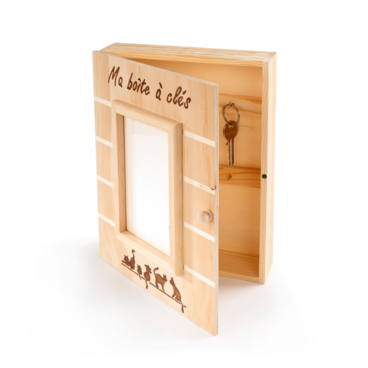 Boîte à clés bois à personnaliser