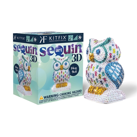 Kit sequins 3D : divers animaux