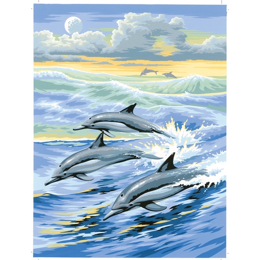Peinture par numéros Jeux de dauphins