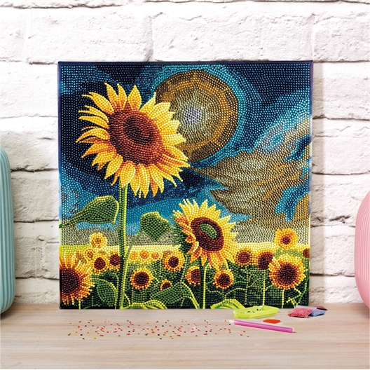 Tableau à diamanter Champ de tournesols