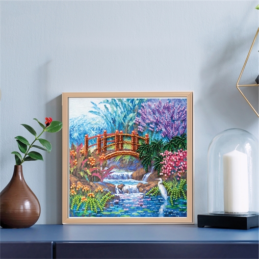 Joli pont fleuri perles à broder