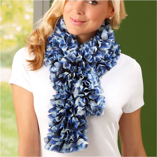 Ruban a Tricoter Flirt Bleu Caraïbes