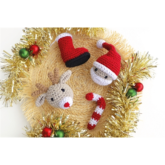 Kit mini personnages de Noël au crochet