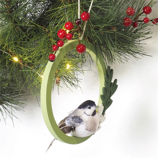 Kit déco Mésange et baies de Noël