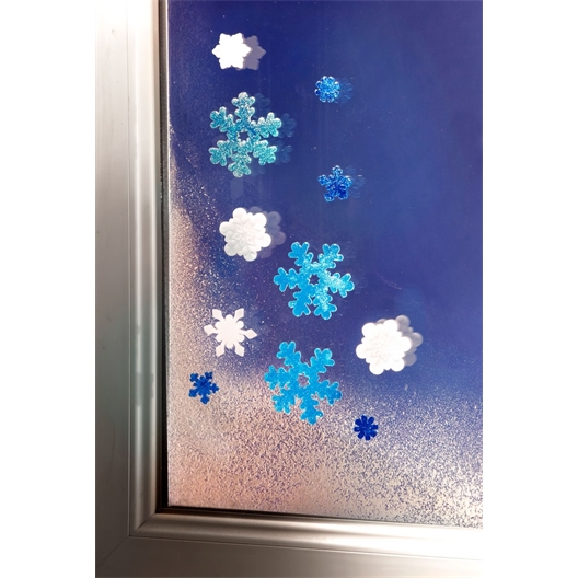 Lot de 2 sets de 11 flocons vitrostatiques